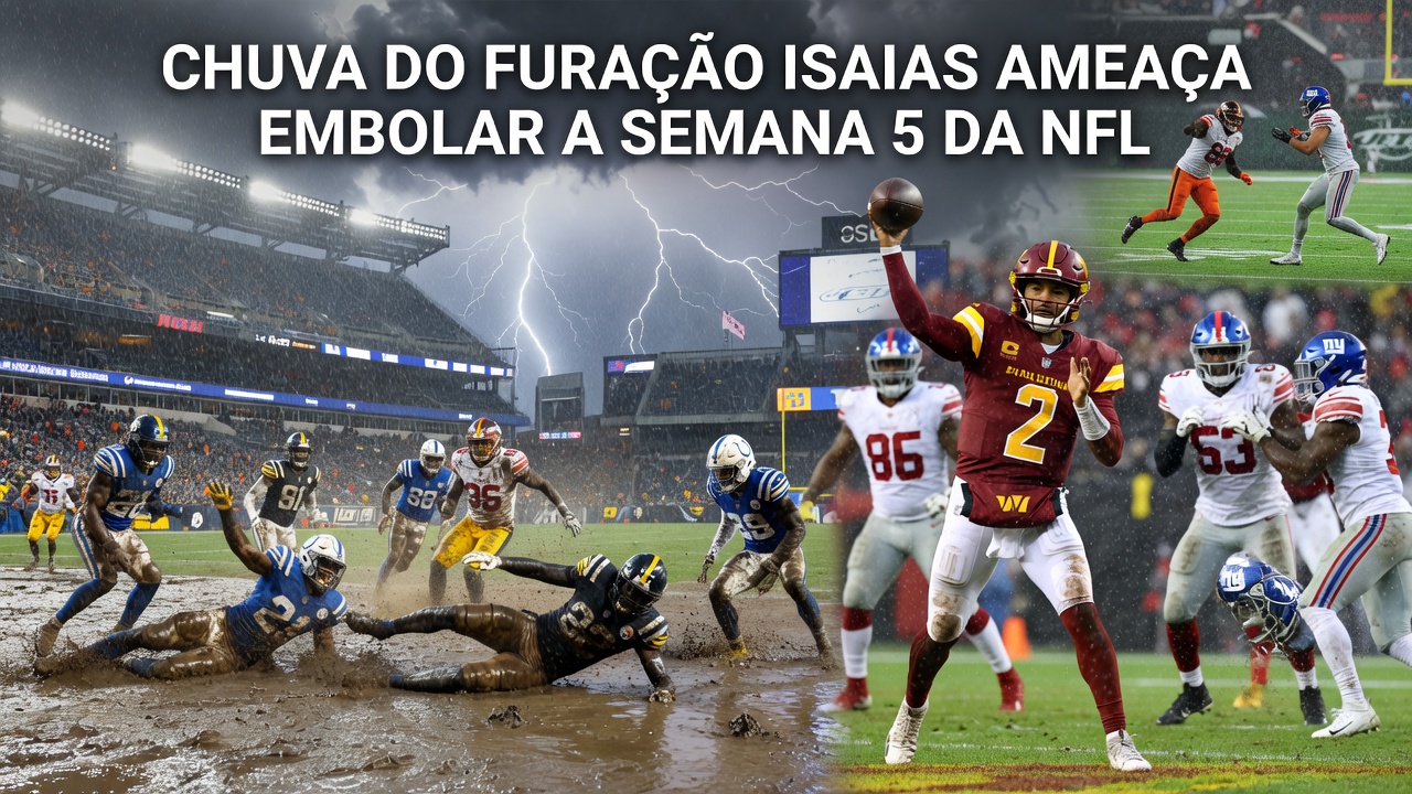Chuva do Furacão Isaias Ameaça Embolar a Semana 5 da NFL