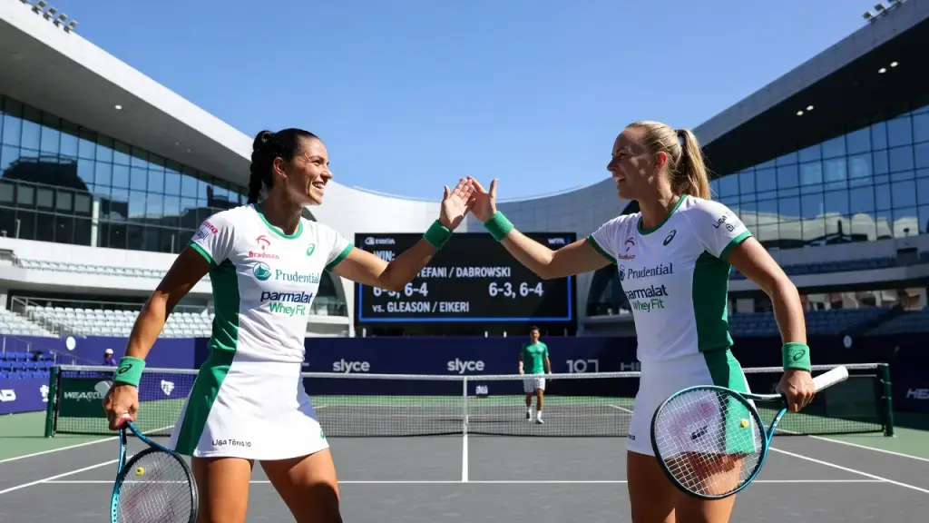 Stefani e Dabrowski avançam em Pequim e cruzam com Djokovic